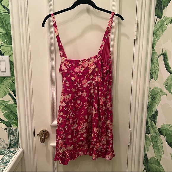 Sézane Floral Wrap Dress - Daniella Pink Size 40 US 8 - Picture 6 of 7